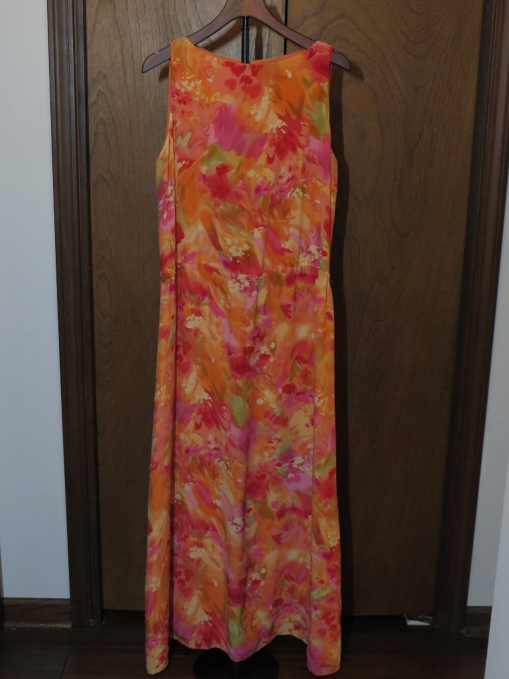 Barry Bricken Size 12 Maxi Dress 100% Silk Excellent Condition